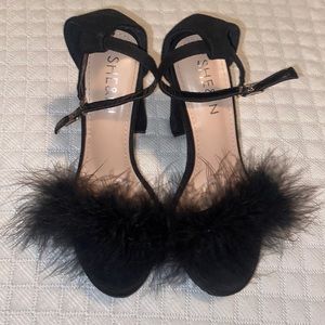 Shein fluffy heels